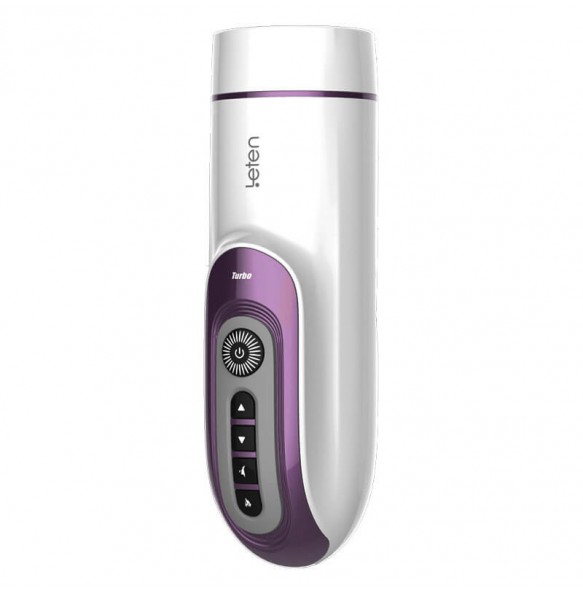 HK LETEN SUPREME AV Idol Rola Misaki Product Endorser Electrical Moaning Interactive Intelligent Heating Automatic Retractable Masturbator (Chargeable - Purple)